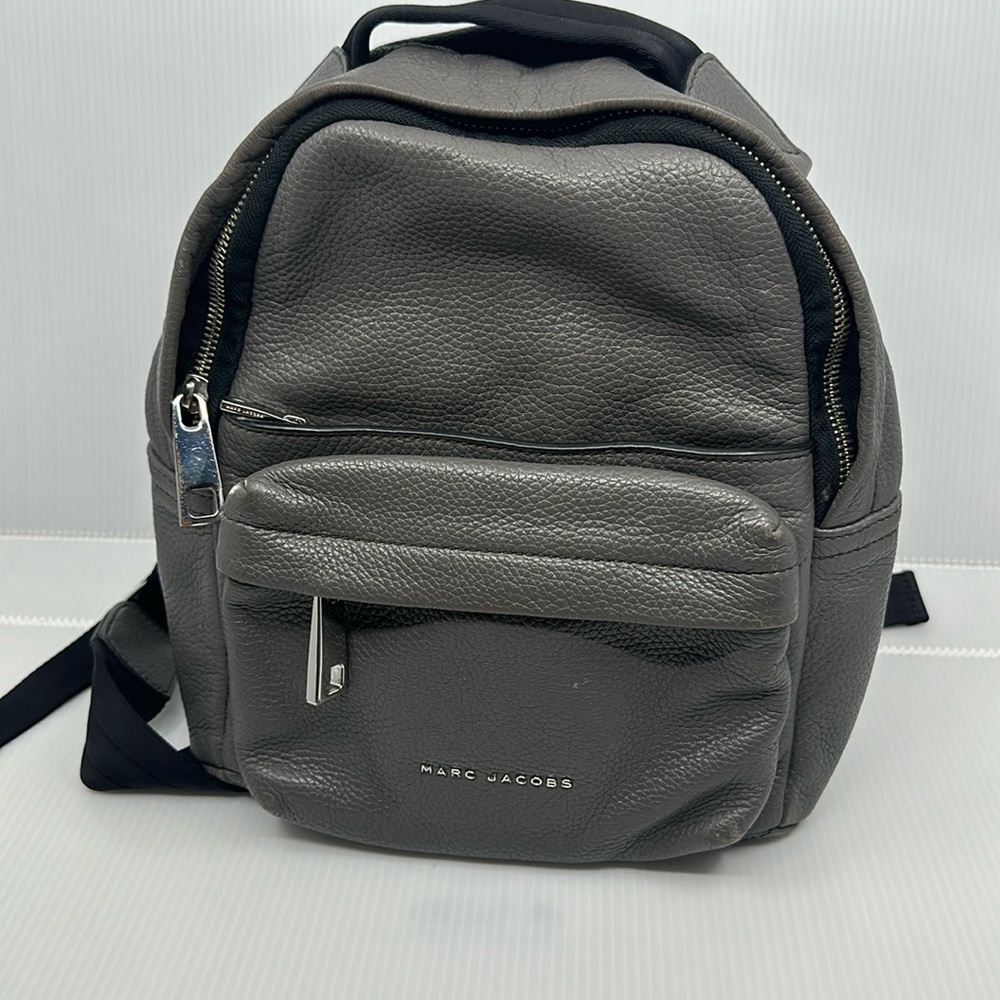 Marc Jacobs Gray Leather Backpack - image 1